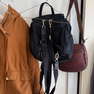 Black Backpack Heavy Material As Is